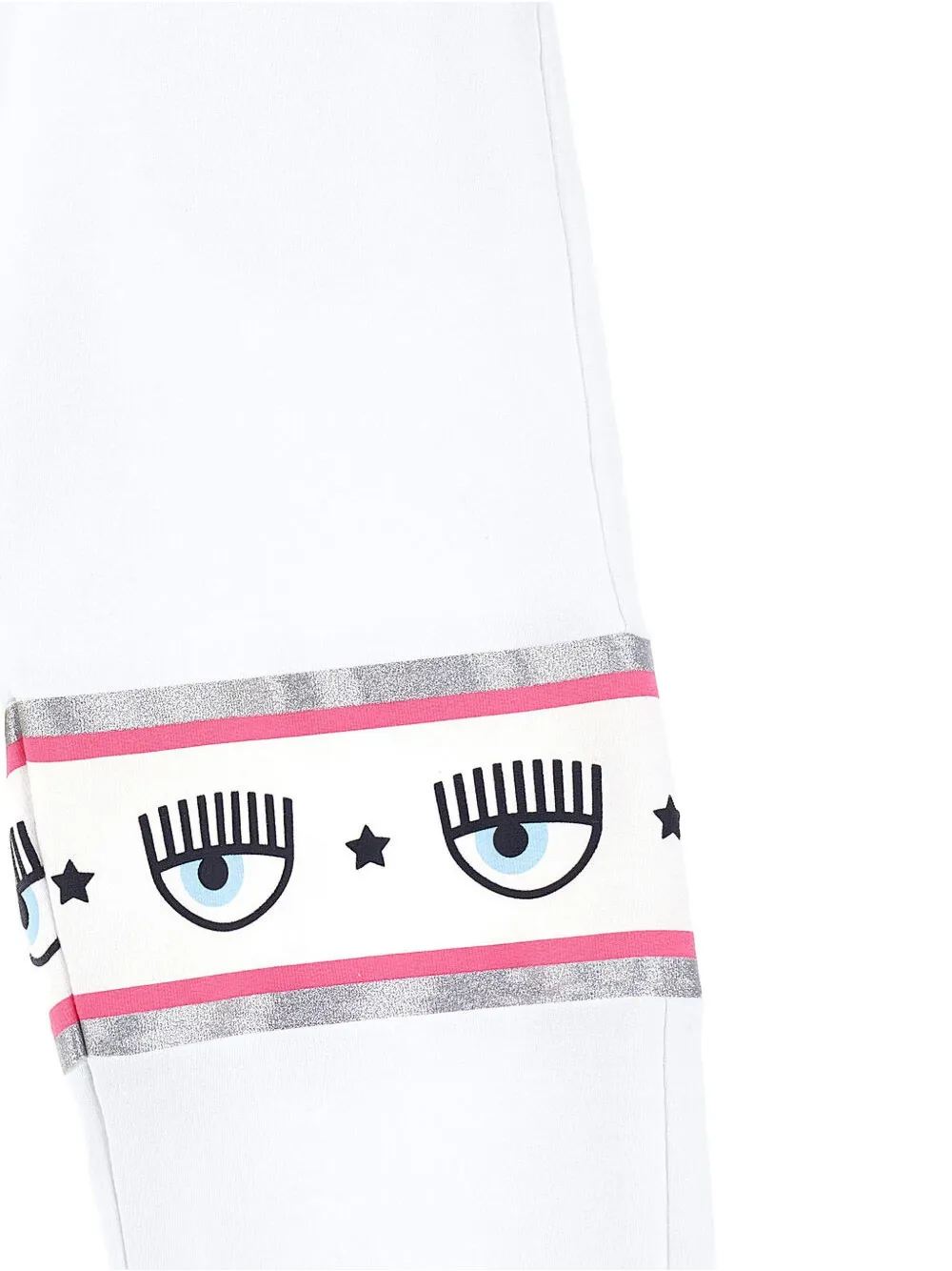 Chiara Ferragni Kids x Monnalisa Maxilogomania trainingsbroek Wit