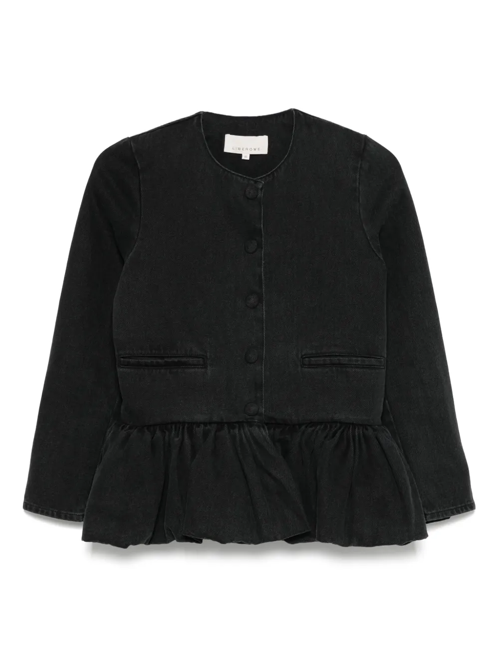 denim peplum jacket