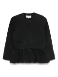 LIBEROWE denim peplum jacket - Black