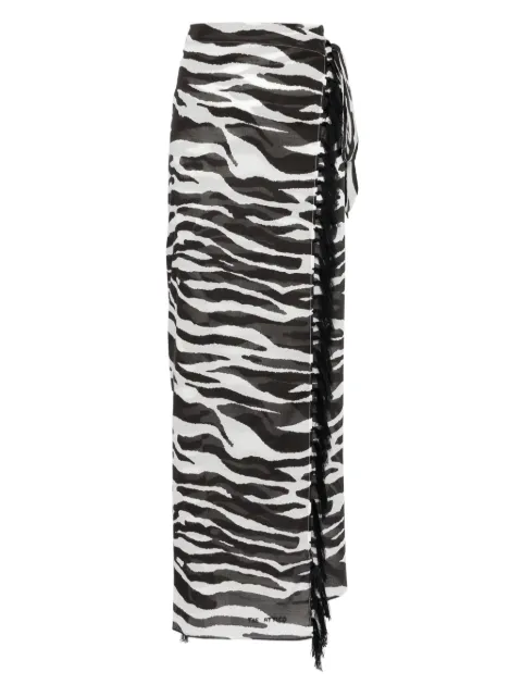 The Attico animal-print pareo 