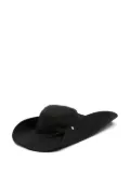 The Attico logo-embroidered sun hat - Black