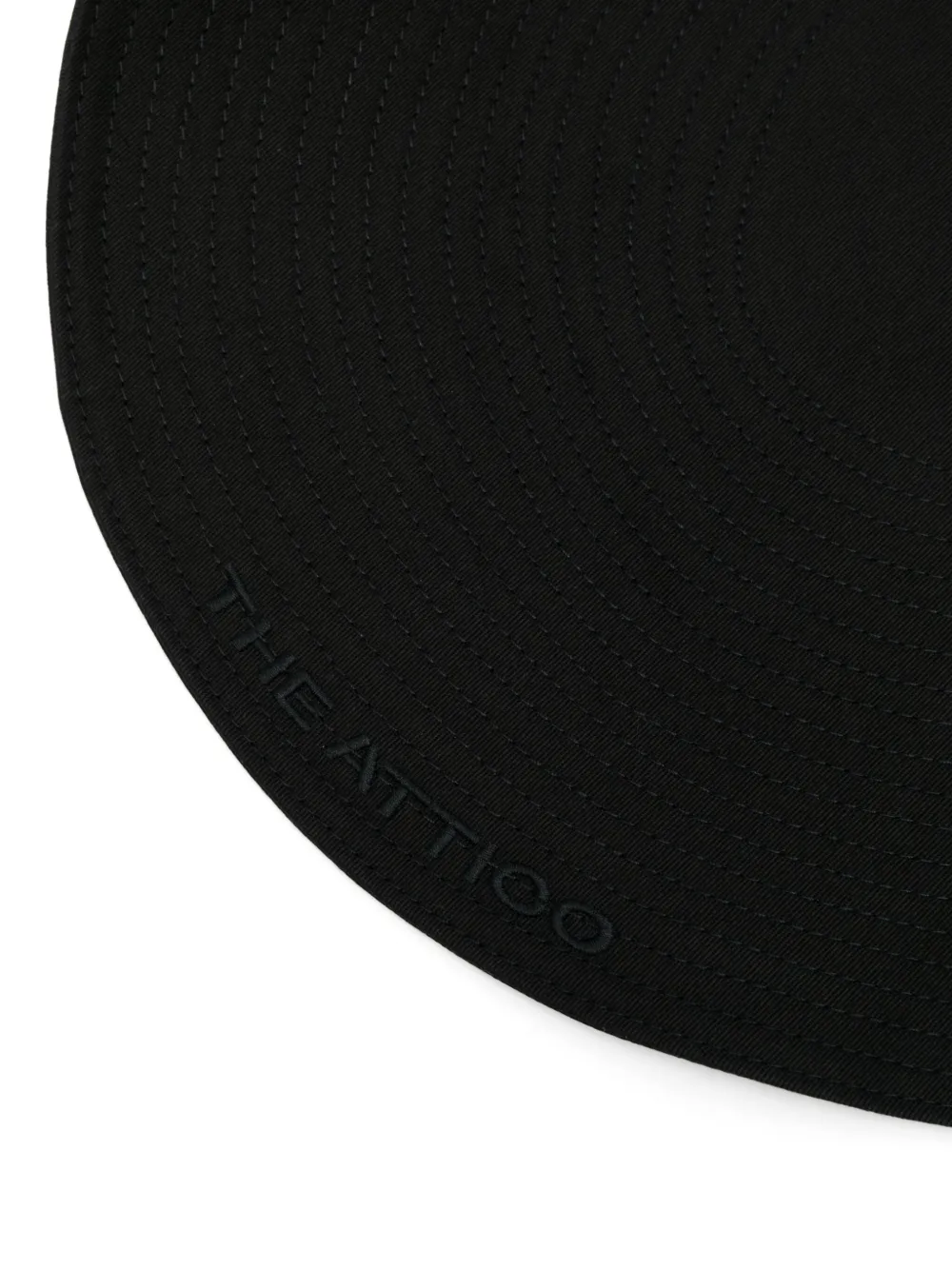 The Attico Hoed met geborduurd logo - Zwart
