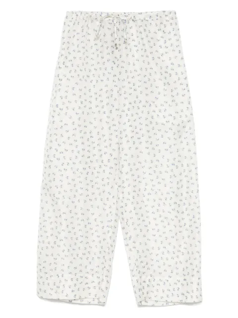 Pero wide-leg silk trousers
