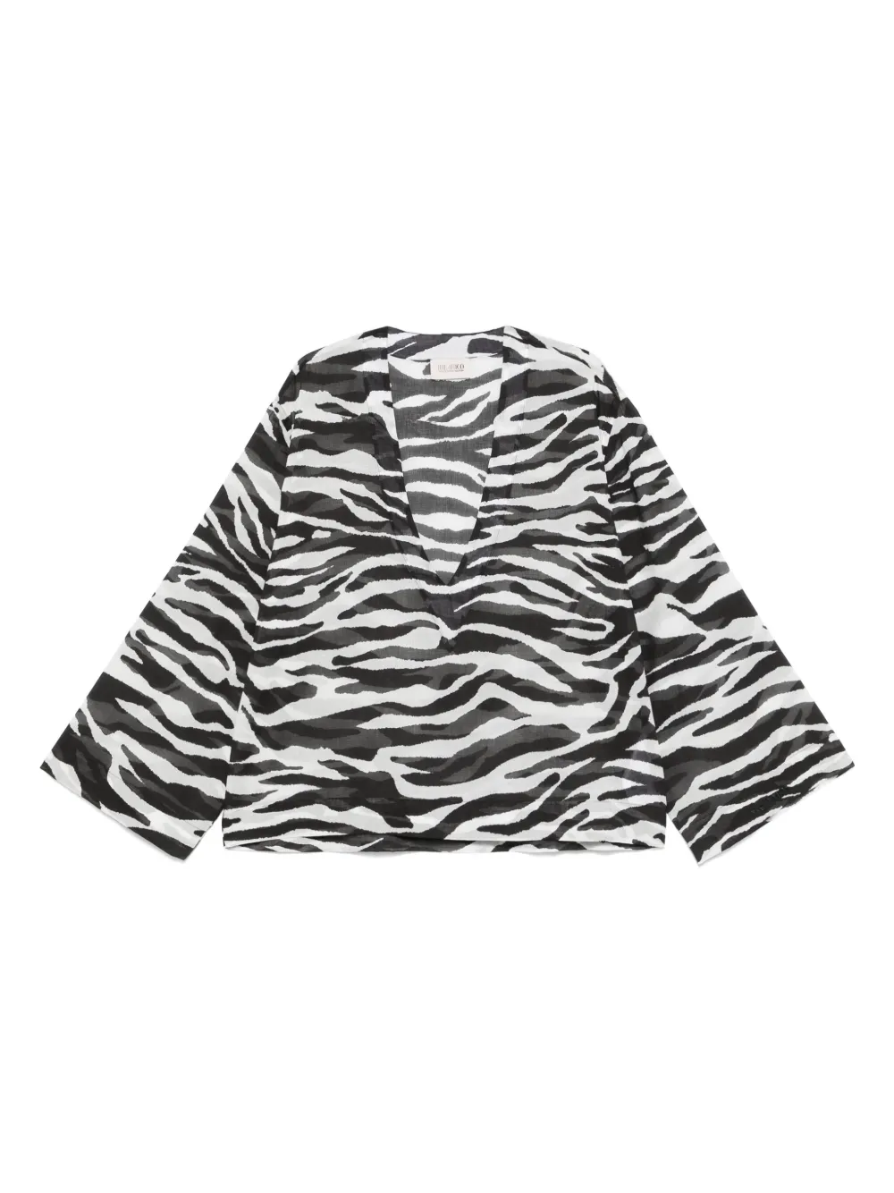 The Attico zebra-print blouse | White | Image 1