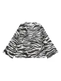 The Attico zebra-print blouse - White