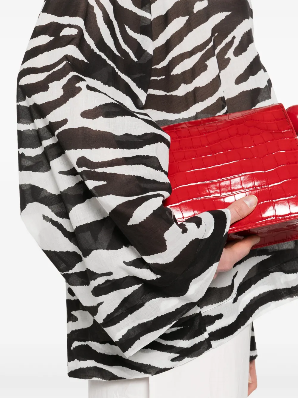 Shop Attico Zebra-print Blouse