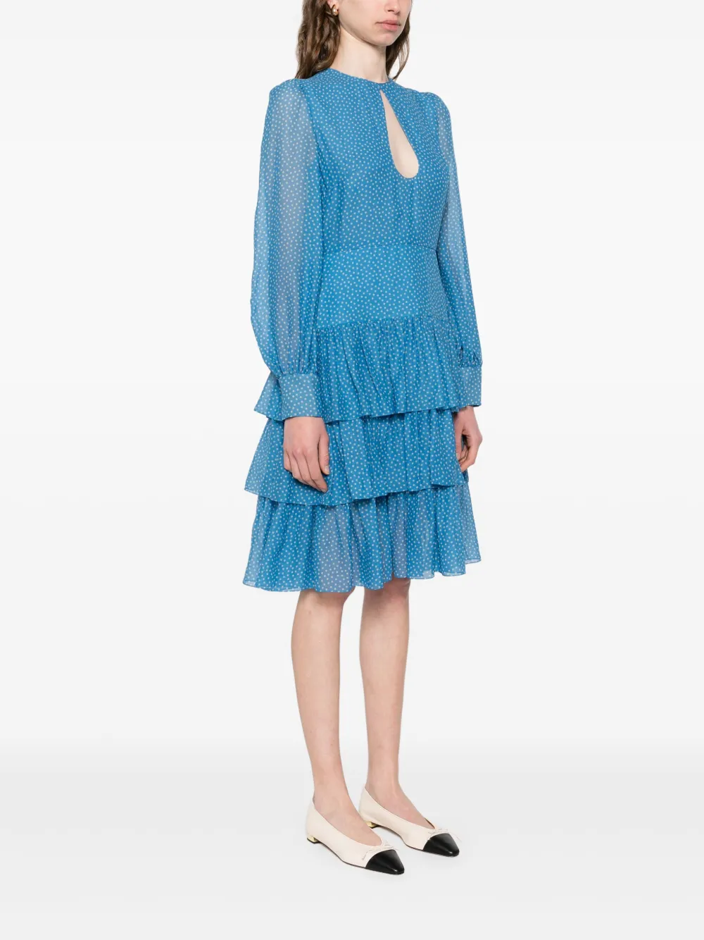 Valentino Garavani Zijden jurk Blauw