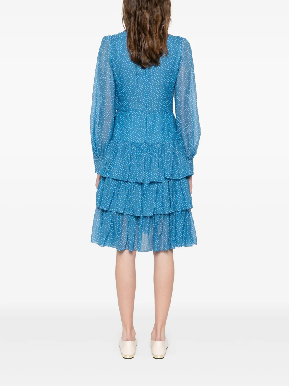 Valentino Garavani Zijden jurk Blauw