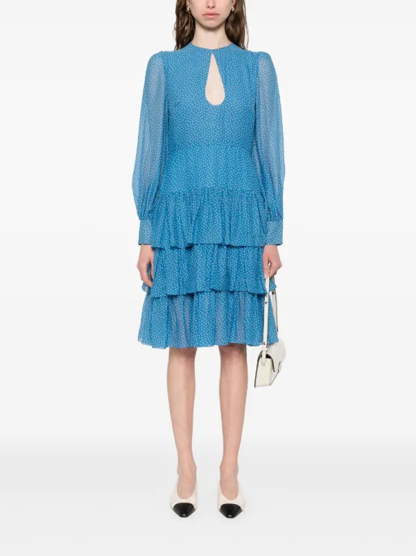 Valentino Garavani Silk Dress - Blue