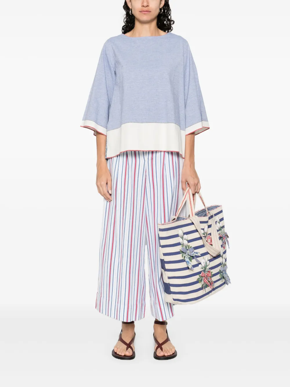 Pero Gestreepte broek - Blauw