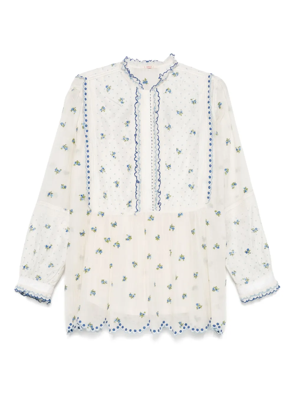Péro Floral-embroidered Blouse