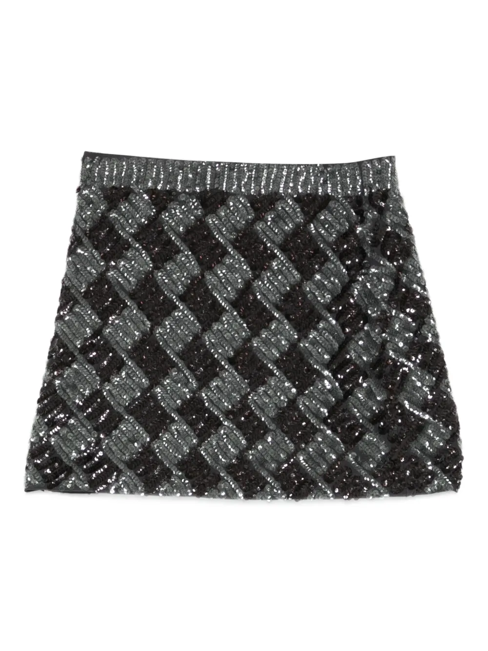P.A.R.O.S.H. sequin-embellished mini skirt - グレー P.A.R.O.S.H. sequin-embellished mini skirt - グレー