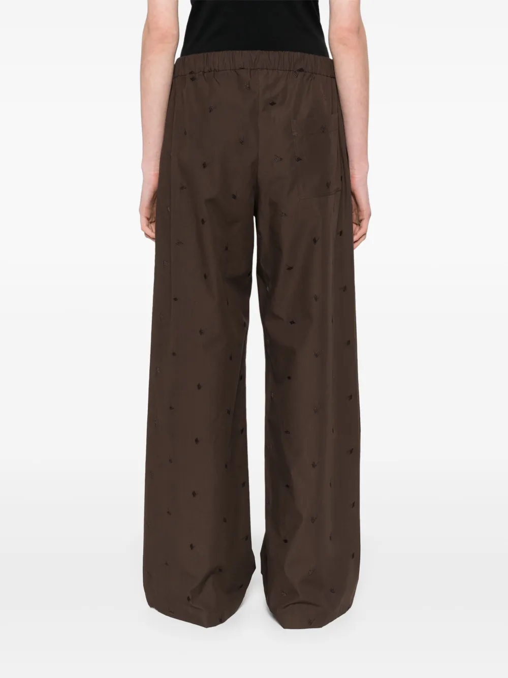 The Attico Straight broek Bruin