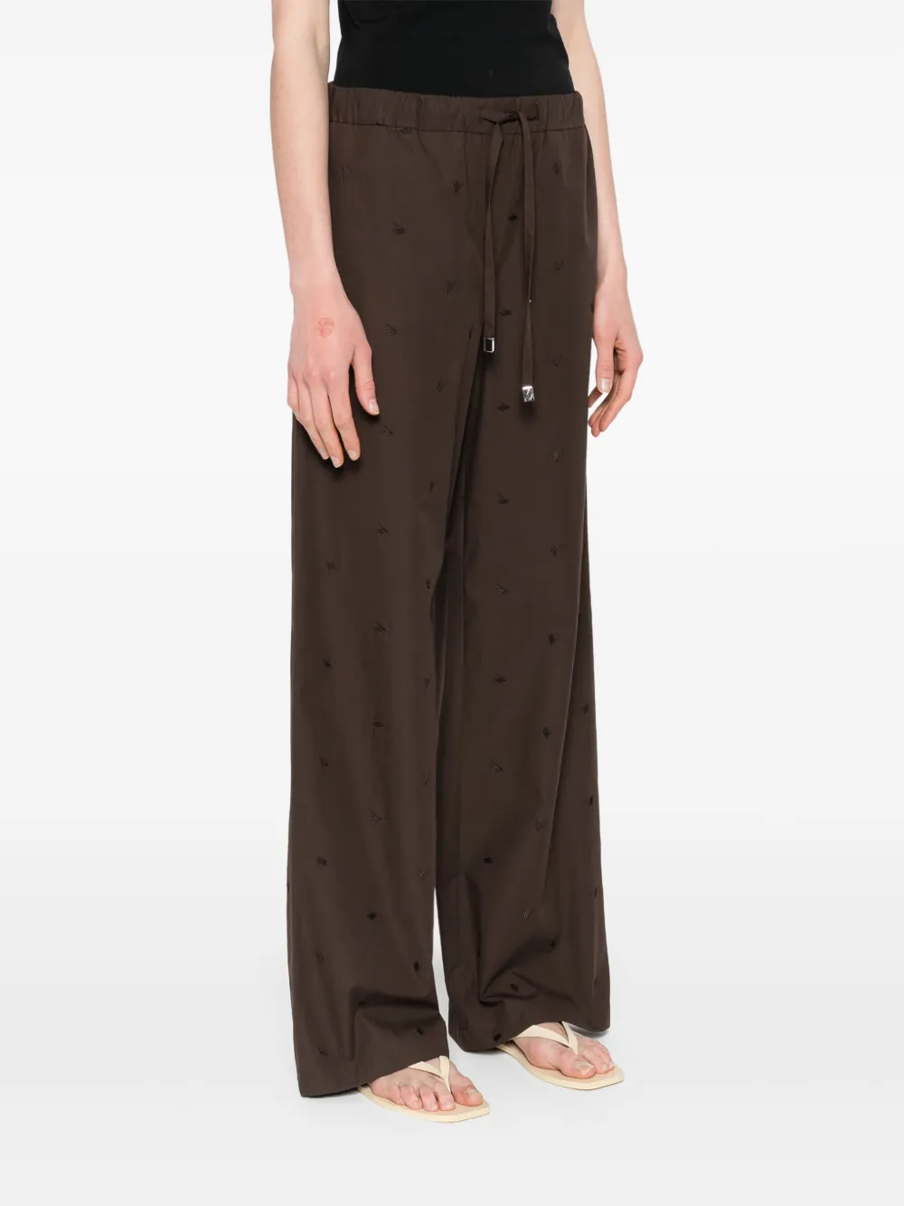 The Attico Straight broek Bruin