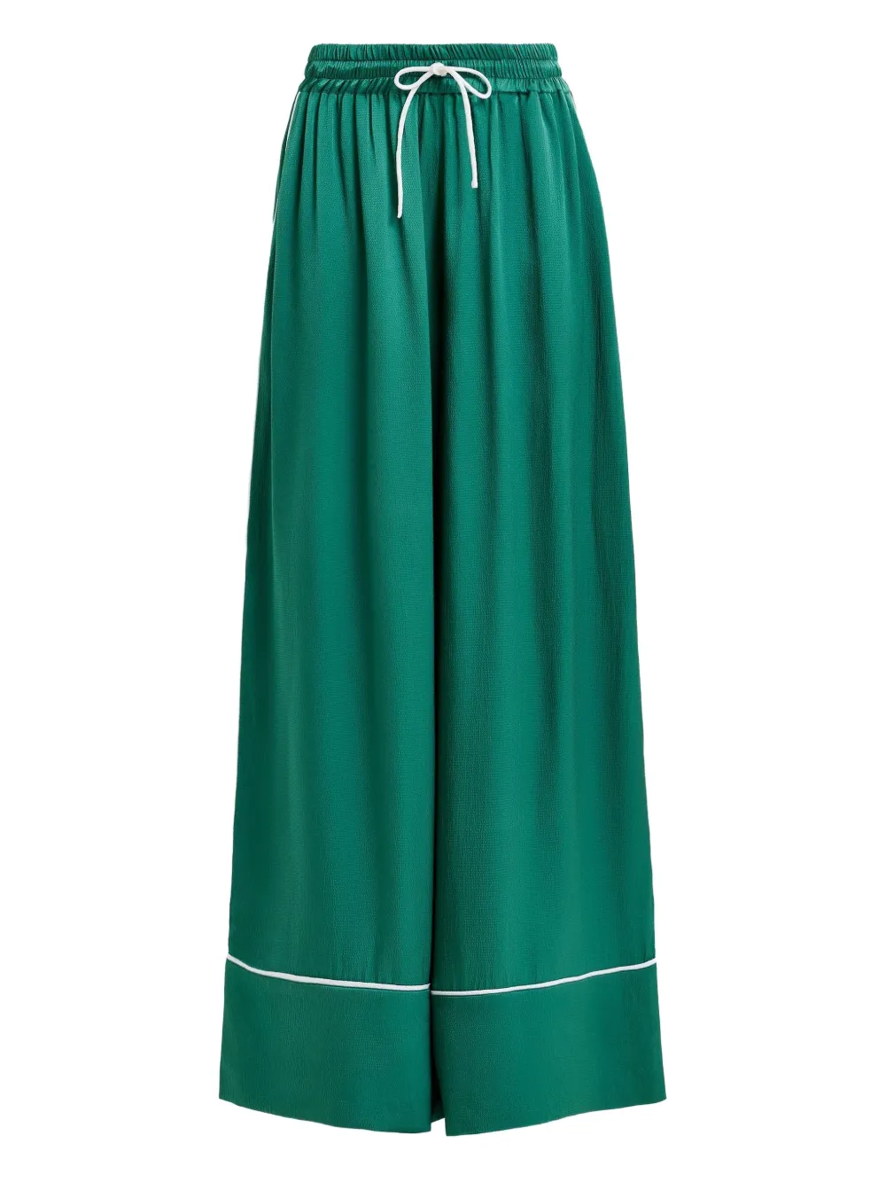 Essentiel Antwerp Hontgomery broek met wijde pijpen Groen