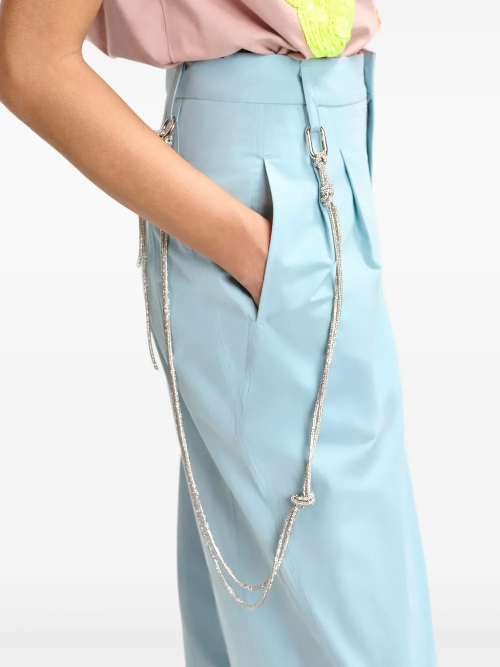 Essentiel Antwerp Hoek broek met toelopende pijpen Blauw