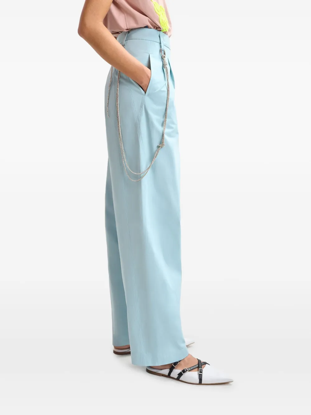 Essentiel Antwerp Hoek broek met toelopende pijpen Blauw