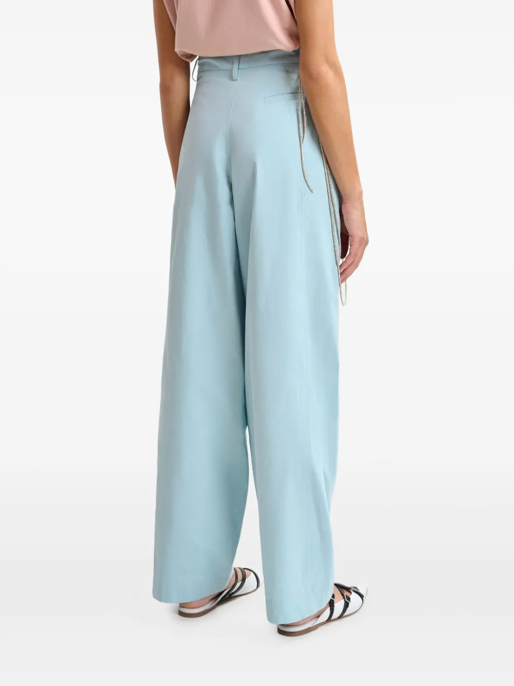 Essentiel Antwerp Hoek broek met toelopende pijpen Blauw