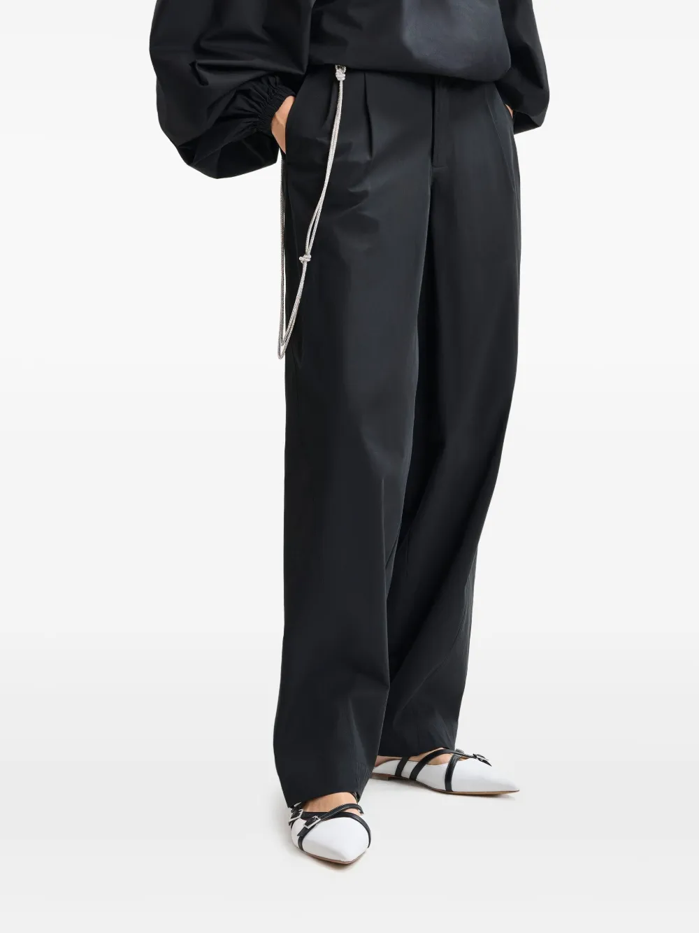 Essentiel Antwerp Hoek broek Zwart