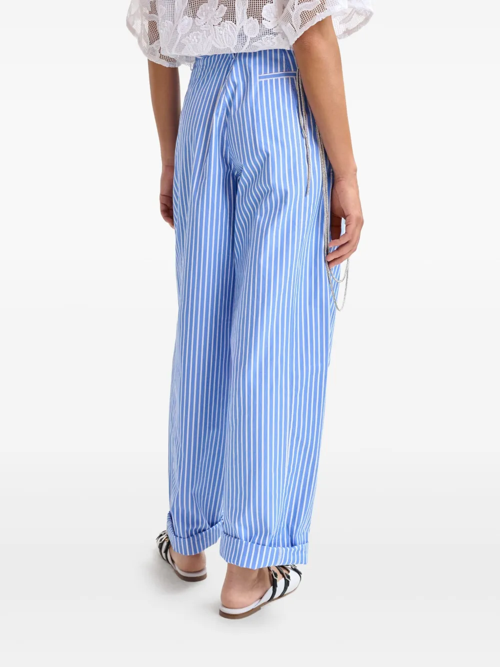 Essentiel Antwerp Hoek broek met toelopende pijpen Blauw