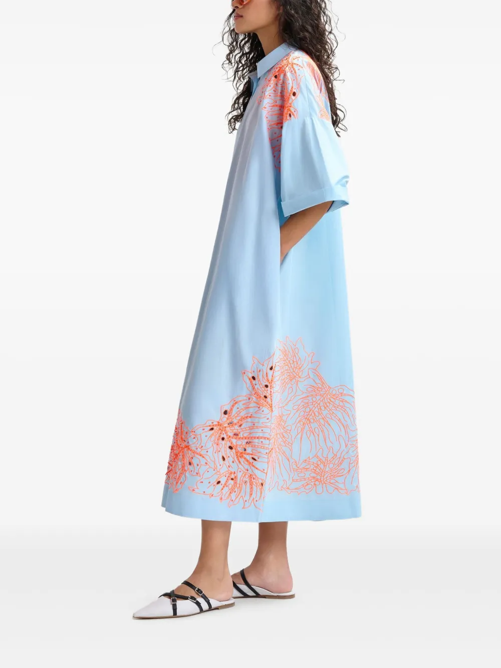 Essentiel Antwerp Hanchor blousejurk Blauw