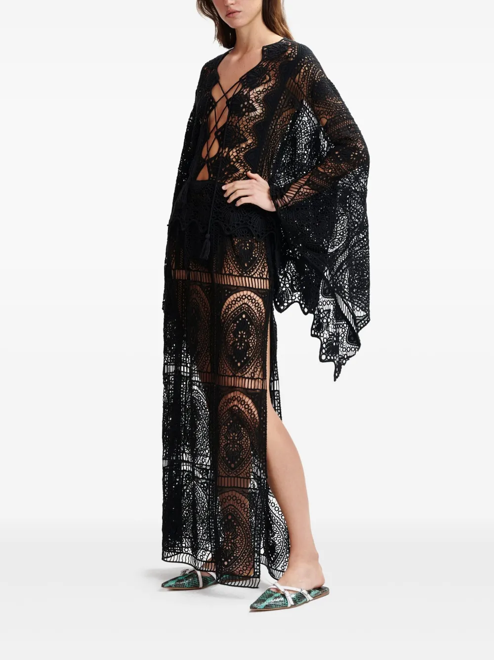 Essentiel Antwerp Hissouri maxi-jurk Zwart