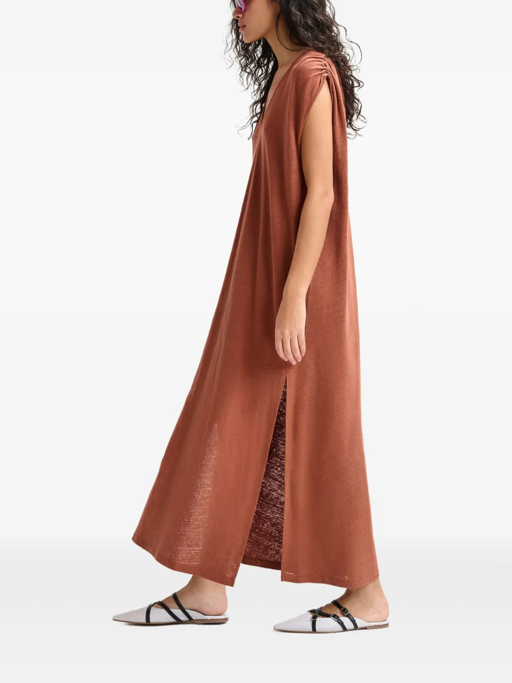 Essentiel Antwerp Haran maxi-jurk Bruin