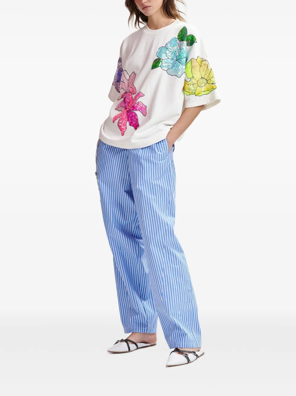 Essentiel Antwerp sequin-embellished t-shirt | T-Shirts & Jersey Shirts | Image 2