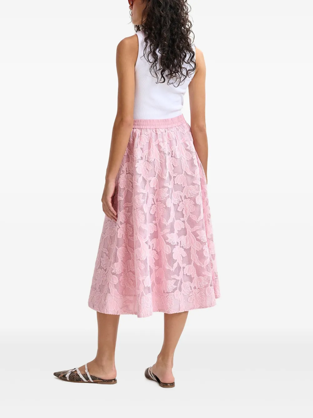 Essentiel Antwerp Heast midi-rok Roze
