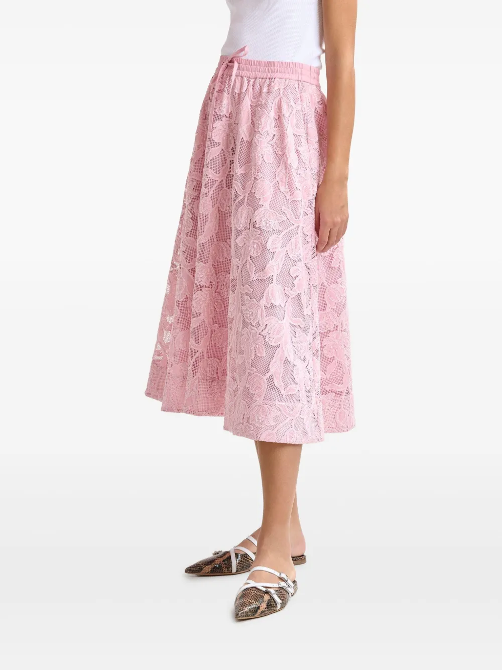 Essentiel Antwerp Heast midi-rok Roze