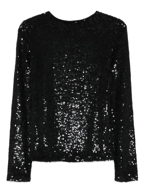 blusa lentejuelas manga larga