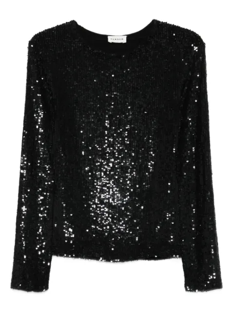 P.A.R.O.S.H. sequin long-sleeve blouse