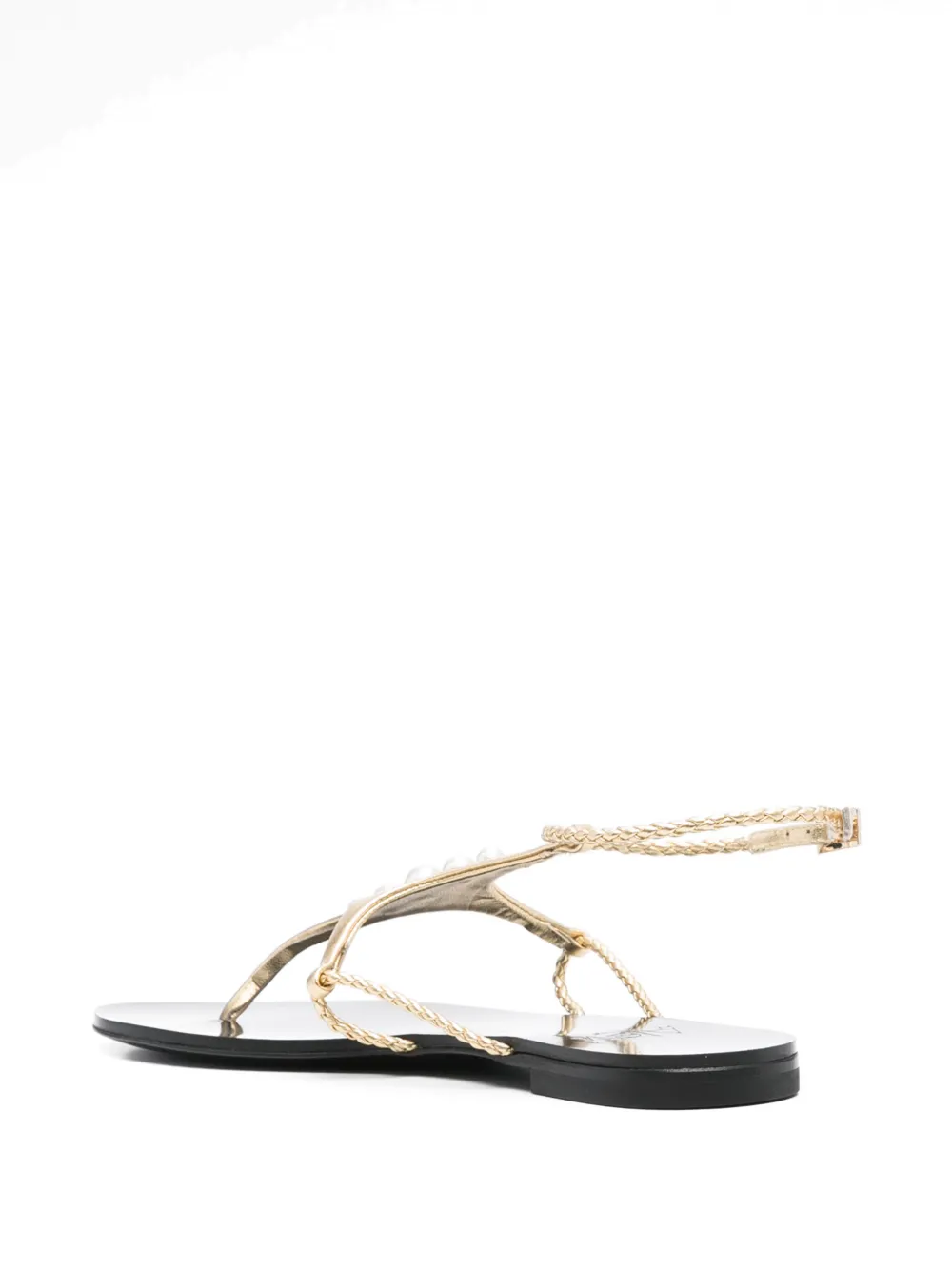 Alevì Sandalen met kralen Goud