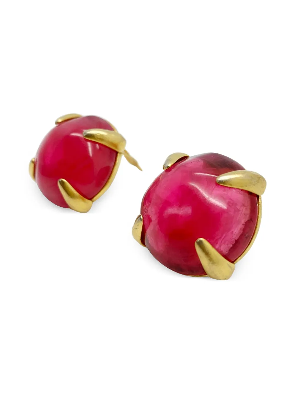 Jennifer Gibson Jewellery 1980s Givenchy pink clip-on earrings | Image 2