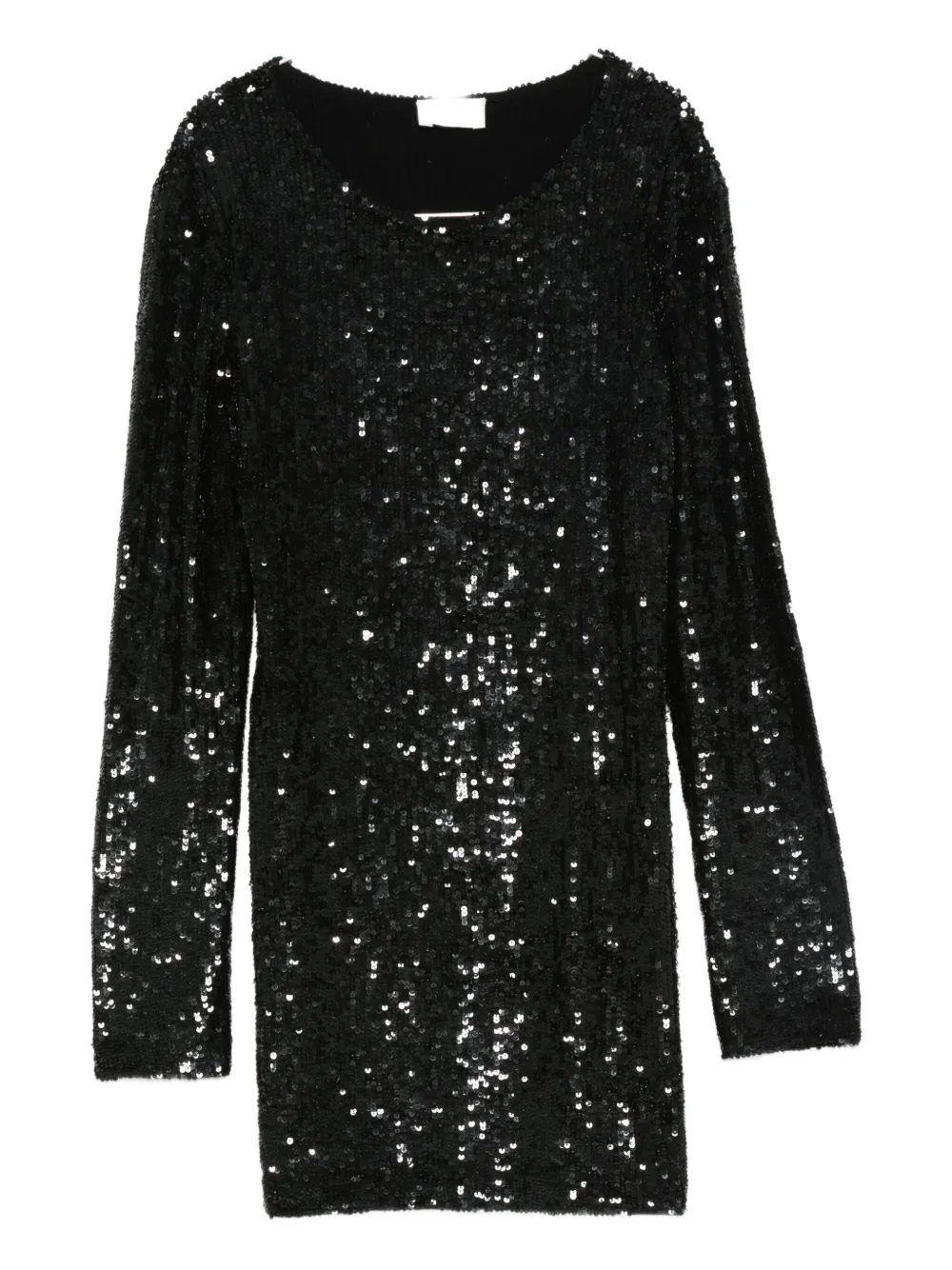 P.A.R.O.S.H. sequin long-sleeve dress - Nero
