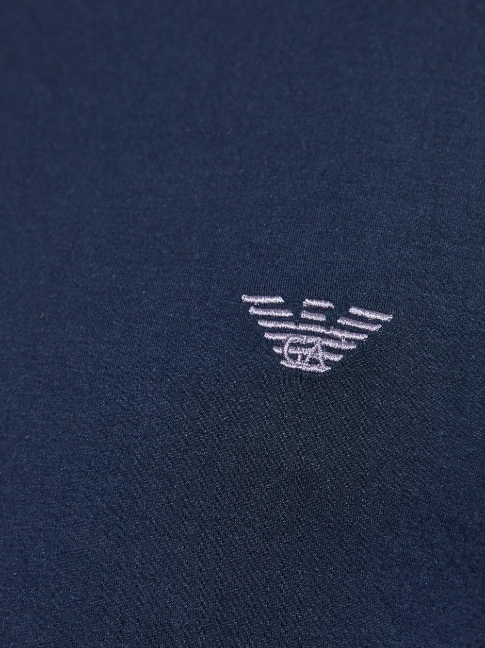 Emporio Armani T-shirt met geborduurd logo Blauw