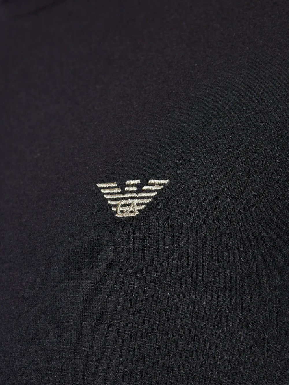 Emporio Armani T-shirt met geborduurd logo Zwart