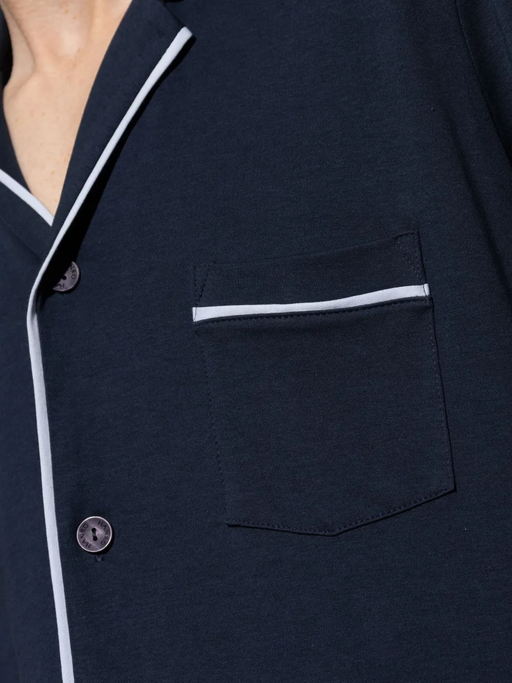 Hanro Night & Day pyjama Blauw