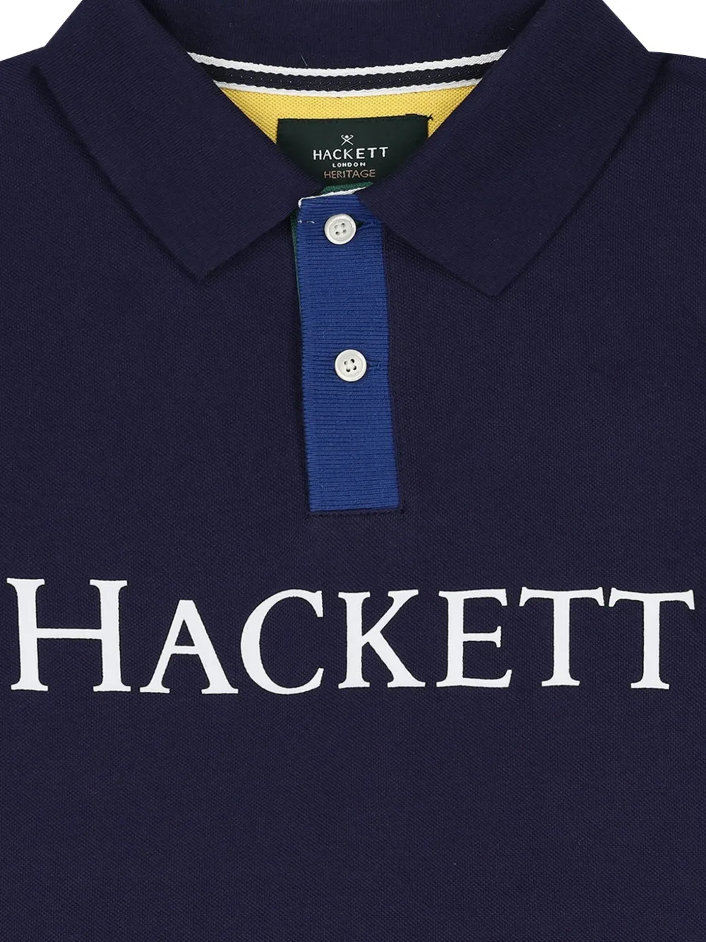 Hackett Kids Katoenen poloshirt met logo Blauw