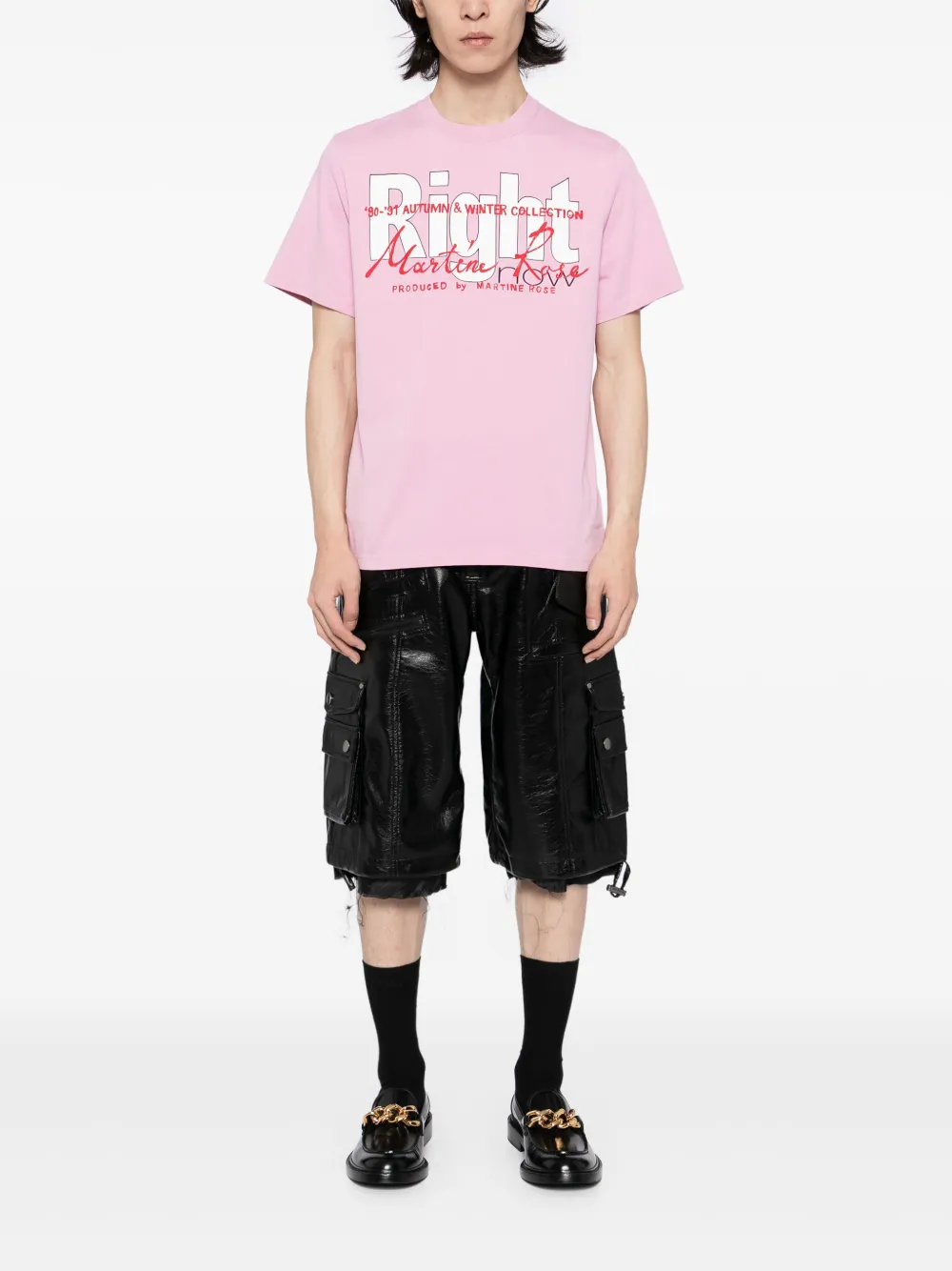 Martine Rose Right T-shirt - Roze
