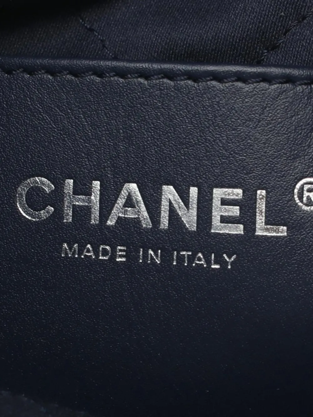 Pre-owned Chanel 2021-2024 Mini Denim Stitched 22 Handbag Satchel In Blue