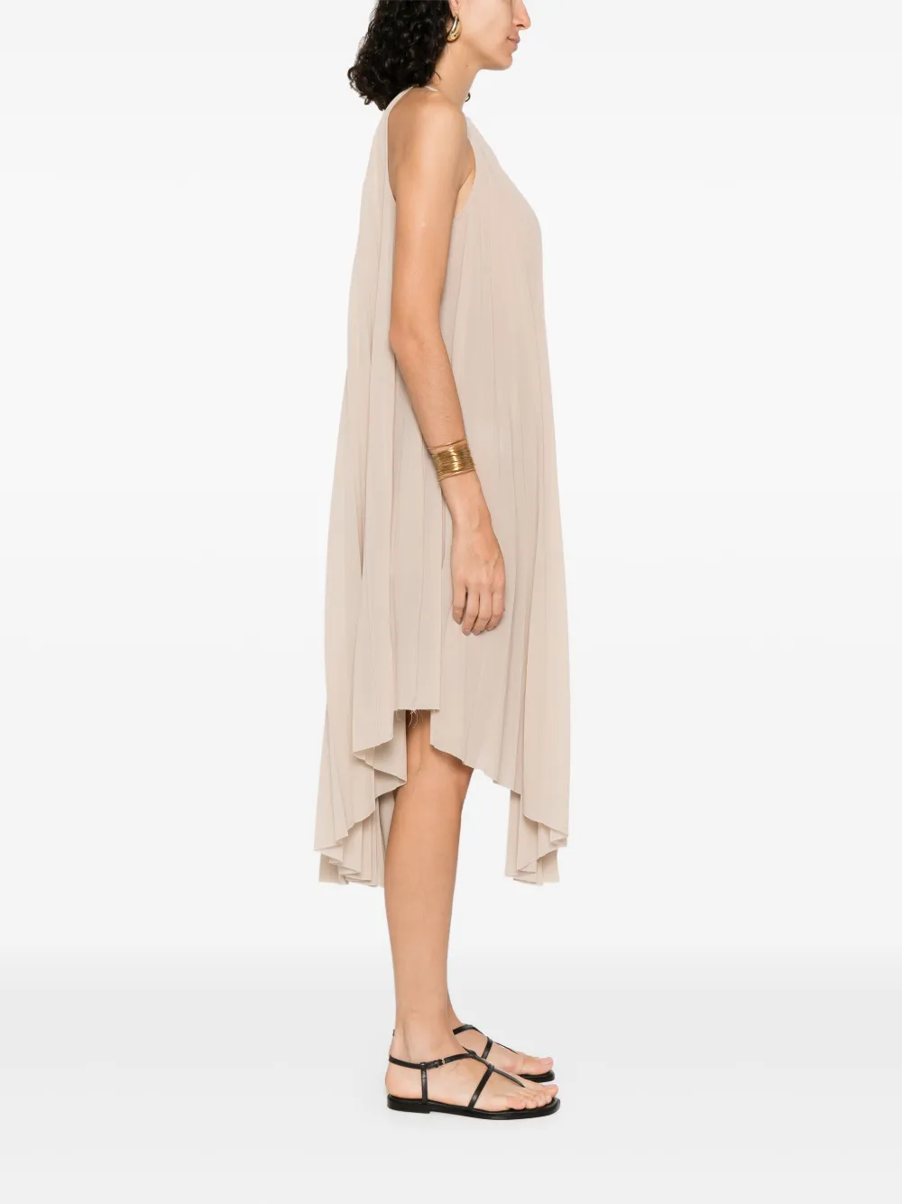 Philosophy Di Lorenzo Serafini Geplooide maxi-jurk Beige