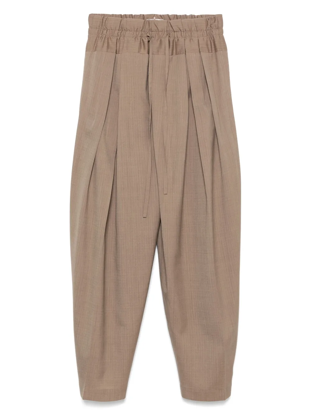 Jil Sander Wollen palazzo broek Bruin