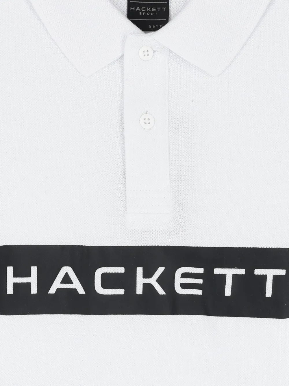 Hackett Kids Katoenen poloshirt met logo Wit