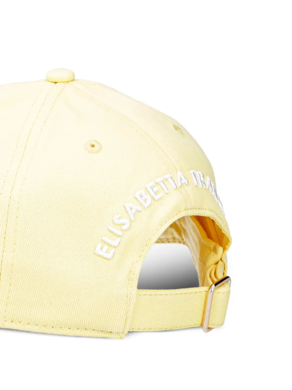 Elisabetta Franchi logo-embroidered baseball cap - Geel