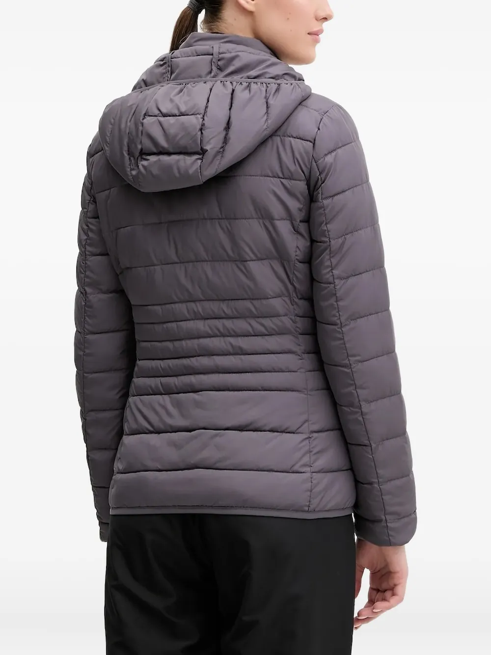 Ea7 Emporio Armani Gewatteerd jack met logodetail Grijs