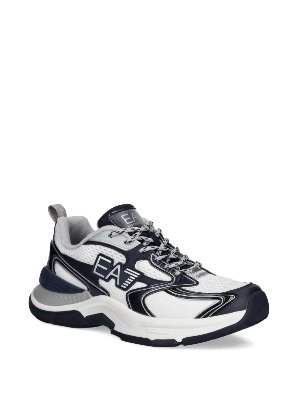 Ea7 Emporio Armani panelled sneakers Blue