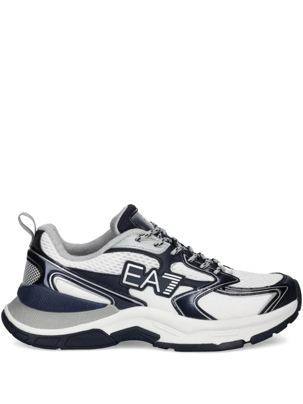 Ea7 Emporio Armani panelled sneakers Blue