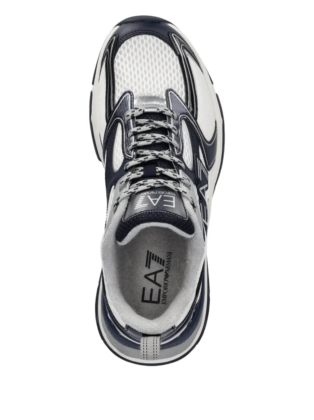 Ea7 Emporio Armani panelled sneakers Blue