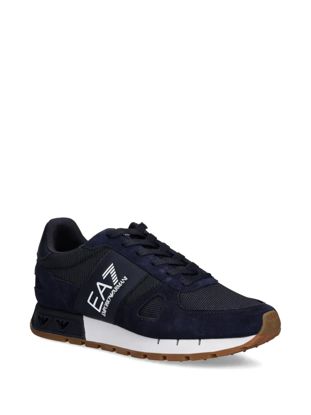Ea7 Emporio Armani logo-print sneakers Blue
